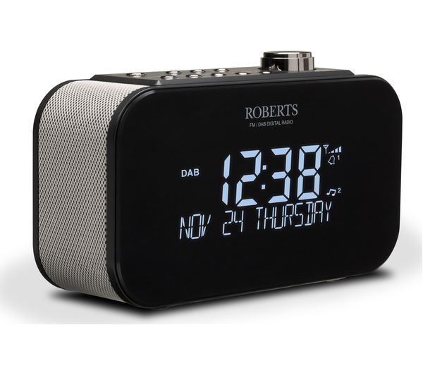 ORTUS3BK - ROBERTS Ortus 3 DAB/FM Clock Radio - Black - Currys Business