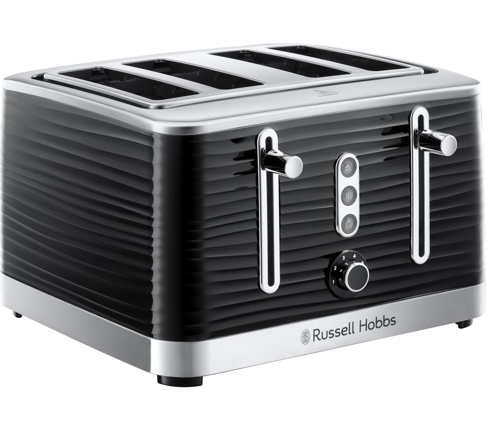 RUSSELL HOBBS 24381 4-Slice Toaster - Black Delivery | Currys