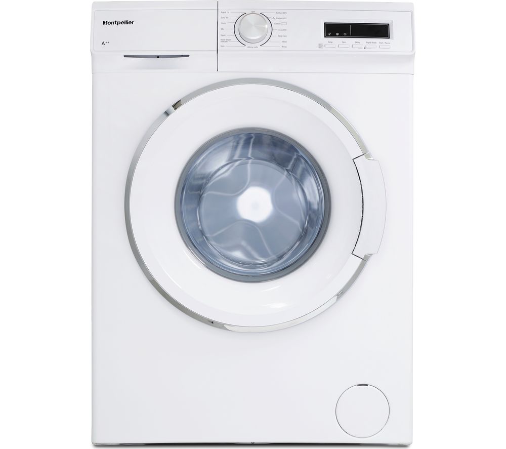 MONTPELLIER MW7120P 7 kg 1200 Spin Washing Machine – White, White
