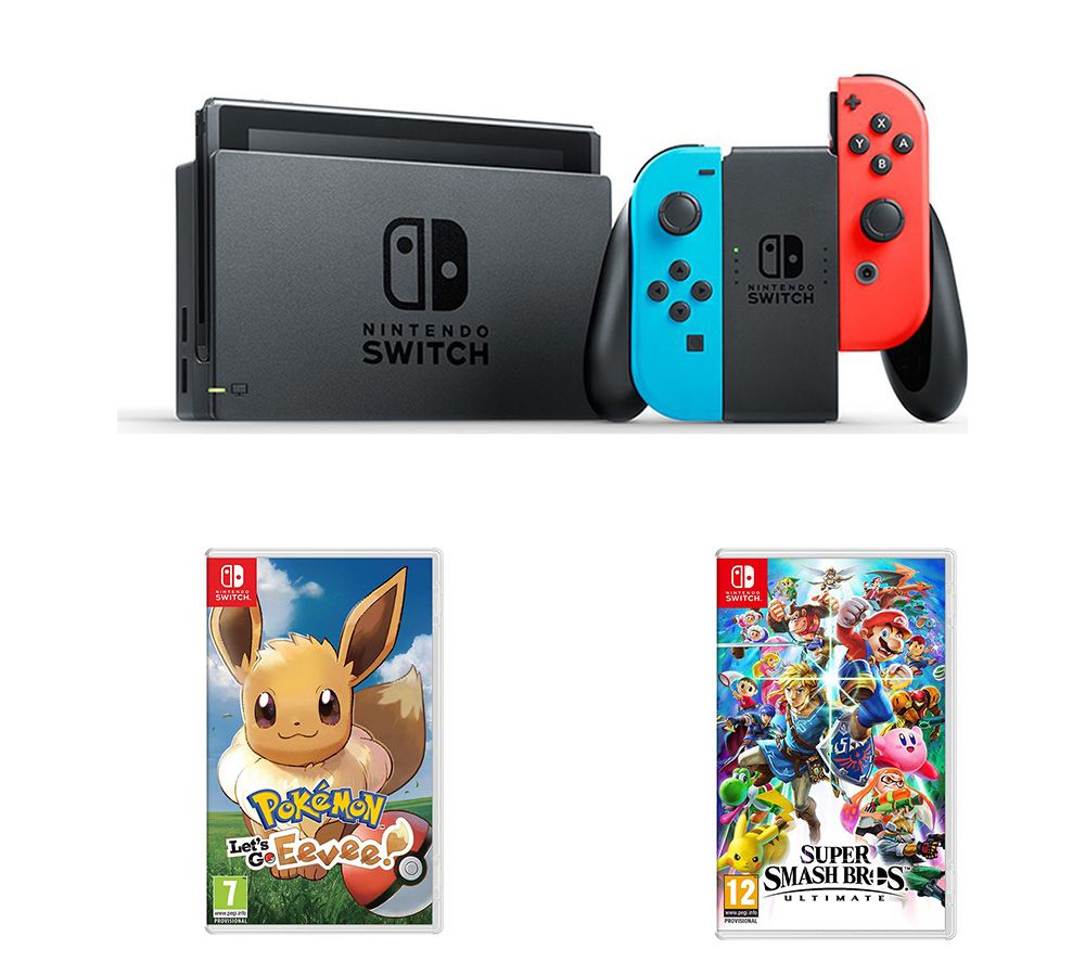 Nintendo Switch Super Smash Bros Ultimate And Pokemon Lets Go 2453