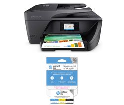 HP Officejet Pro 6960 All-in-One Wireless Inkjet Printer with Fax & Instant Ink £25 Prepaid Card Bundle