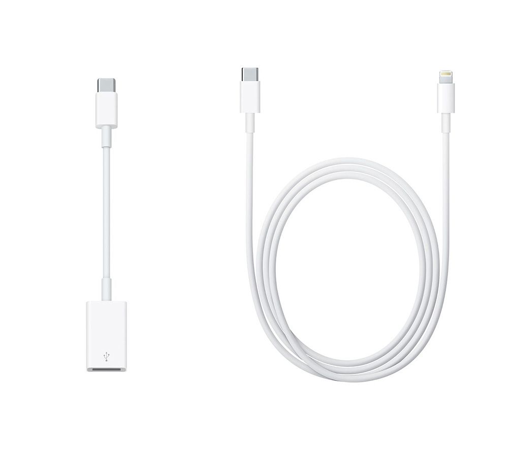 Buy Apple Lightning To Usb Type C Cable Adapter Bundle Free Delivery Currys