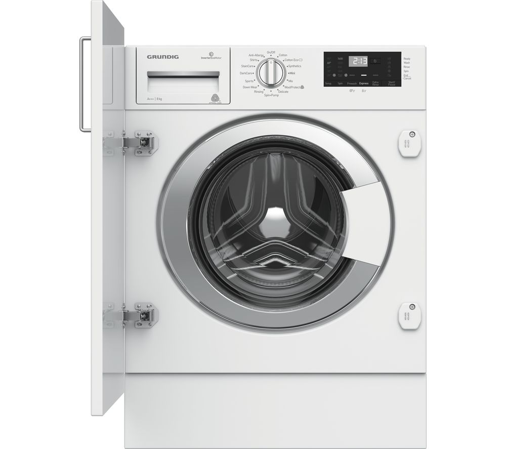 GRUNDIG GWI38430 Integrated 8 kg 1400 Spin Washing Machine Review