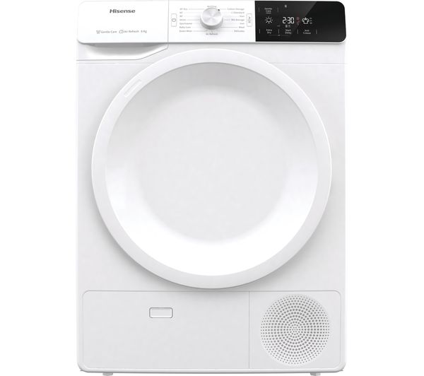 Image of HISENSE DCGE801 8 kg Condenser Tumble Dryer - White