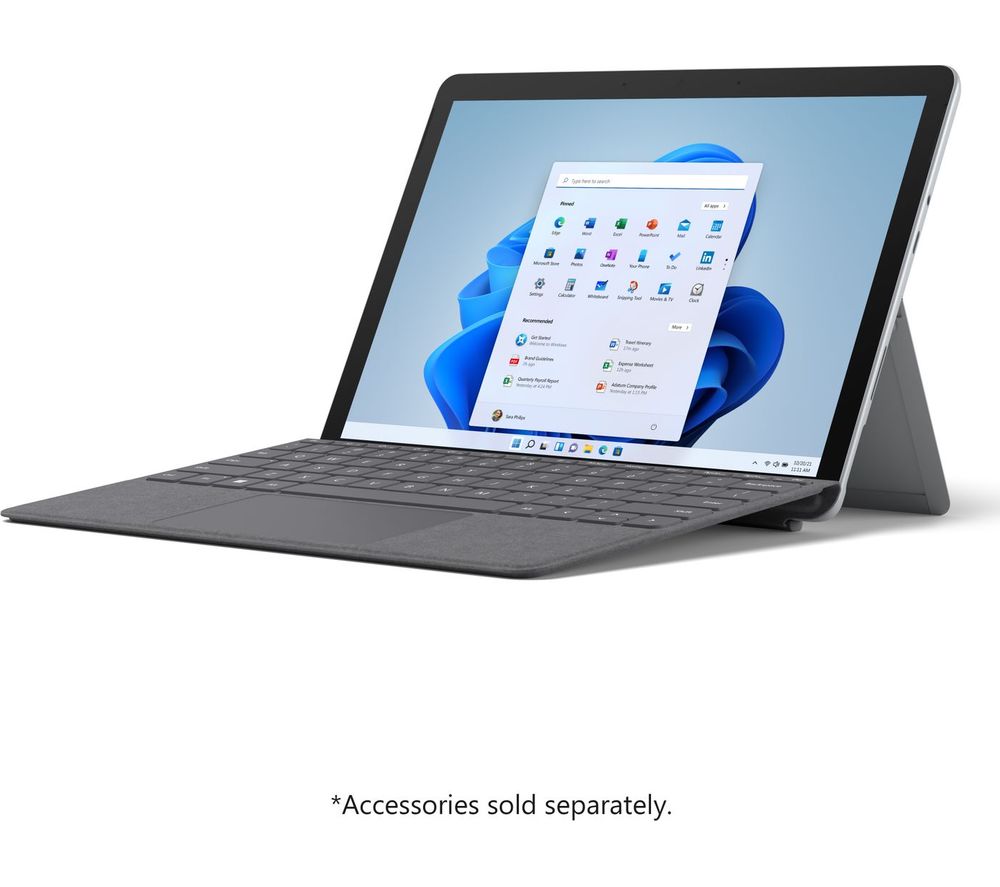 MICROSOFT 10.5" Surface Go 3 - Intel® Core™ i3, 128 GB, Platinum