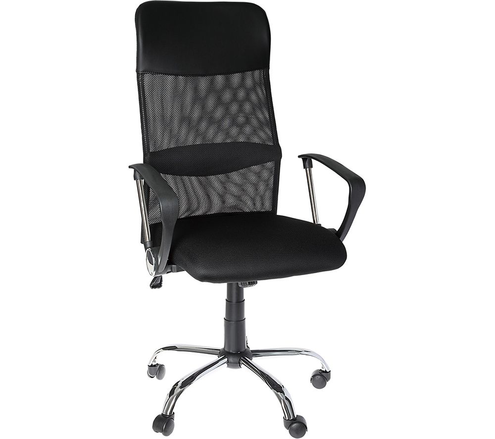 CHAIRM02 Premium Ergonomic High-Back Mesh Operator Chair - Black