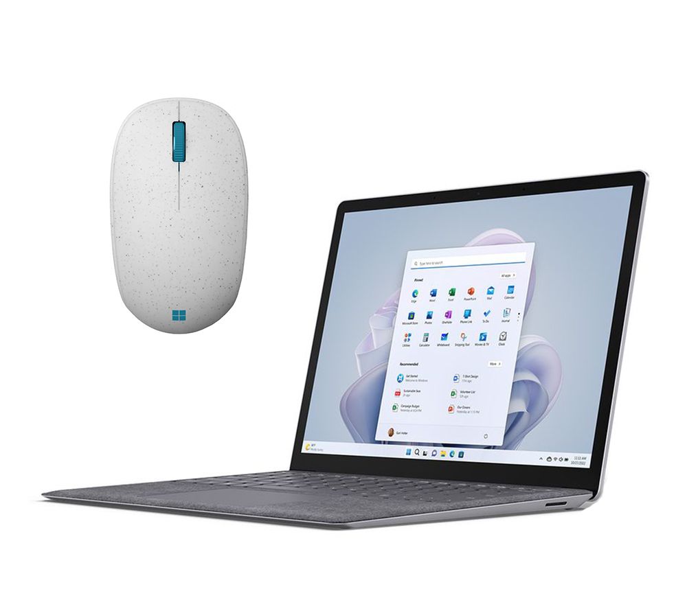 13.5" Surface Laptop 5 & Ocean Plastic Wireless Optical Mouse Bundle - Intel® Core™ i5, 512 GB SSD, Platinum