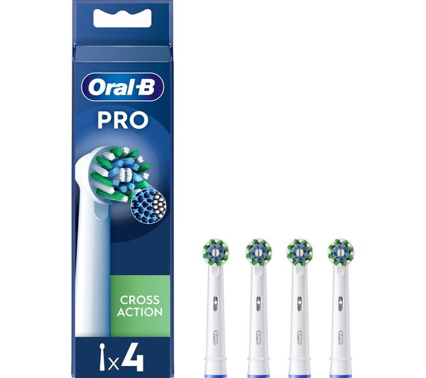 Oral B Crossaction X Filaments Replacement Toothbrush Head Pack Of 4
