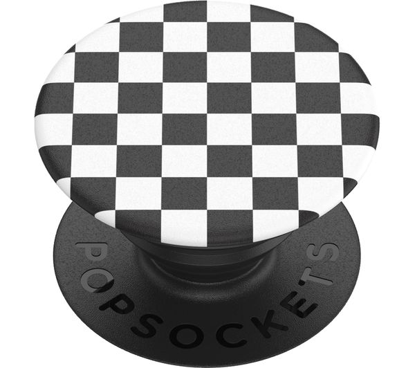 Popsockets Popgrip Swappable Phone Grip Checker Black