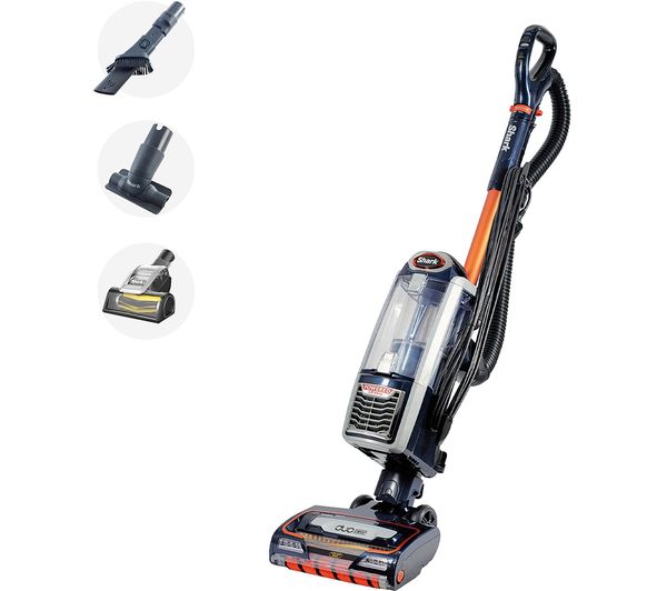 Image of SHARK Anti Hair Wrap with Powered Lift-Away NZ801UKT Upright Bagless Vacuum Cleaner - Navy & Orange