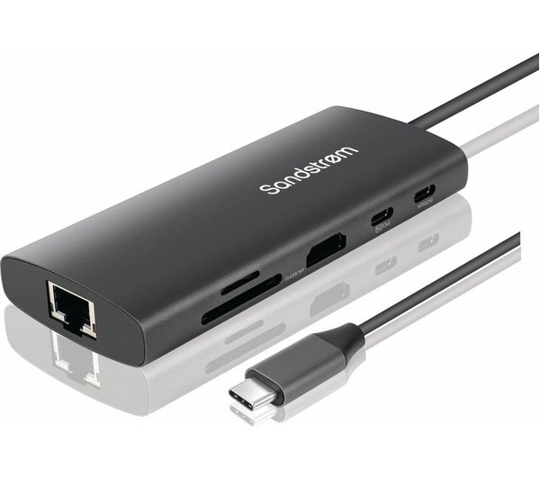 Image of SANDSTROM SMHBCPD25 9-port USB Type-C Connection Hub