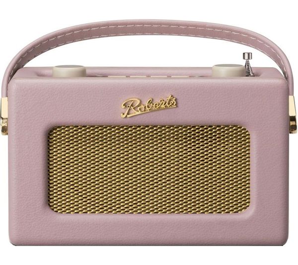 Roberts Revival Uno Bt Portable Dab Fm Retro Bluetooth Radio Dusty Pink