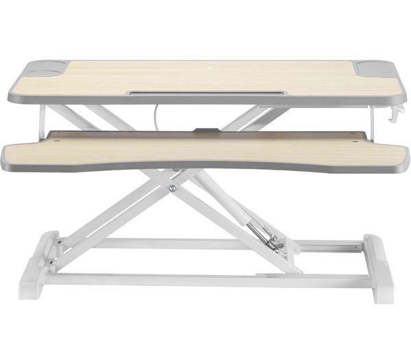 Properav Two Tier Stand Up Desk Converter White