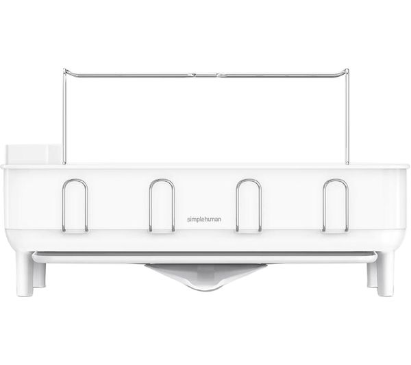 SIMPLEHUMAN KT1198 Steel Frame Dish Rack - White
