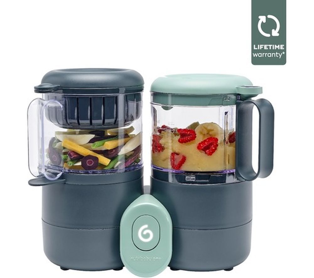 Nutribaby One 4-in-1 Baby Food Maker - Black and Green