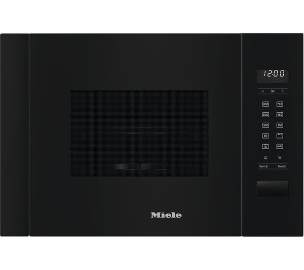 MIELE M2224SC Built-in Microwave with Grill - Obsidian Black