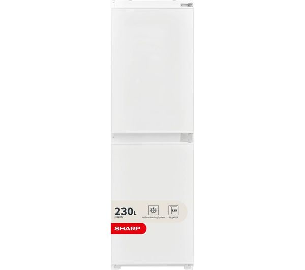 SHARP SJ-BE227M01X-EN Integrated 50/50 Fridge Freezer - Sliding Hinge