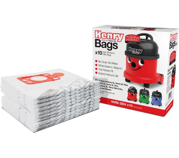 NUMATIC Genuine Henry HepaFlo XL Dust Bags - Pack of 10