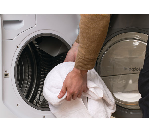 Buy HOTPOINT Aqualtis AQC9 BF7E1 Condenser Tumble Dryer White Free 