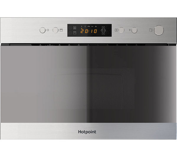 HOTPOINT MN 314 IX H Built-in Microwave with Grill - Stainless Steel, Stainless Steel