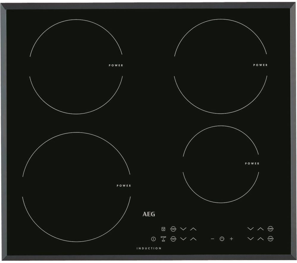 AEG HK634200FB Electric Induction Hob - Black, Black