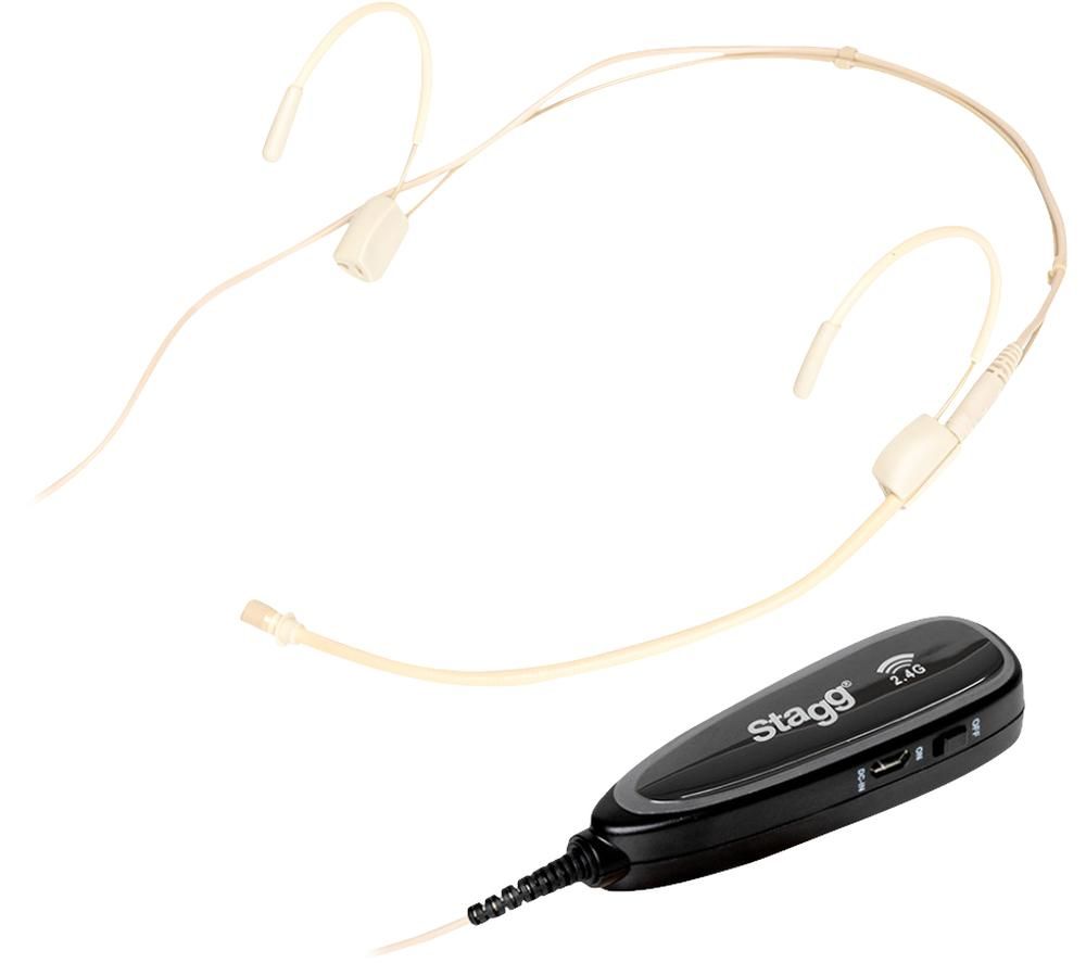 STAGG Wireless Headset Microphone - Beige