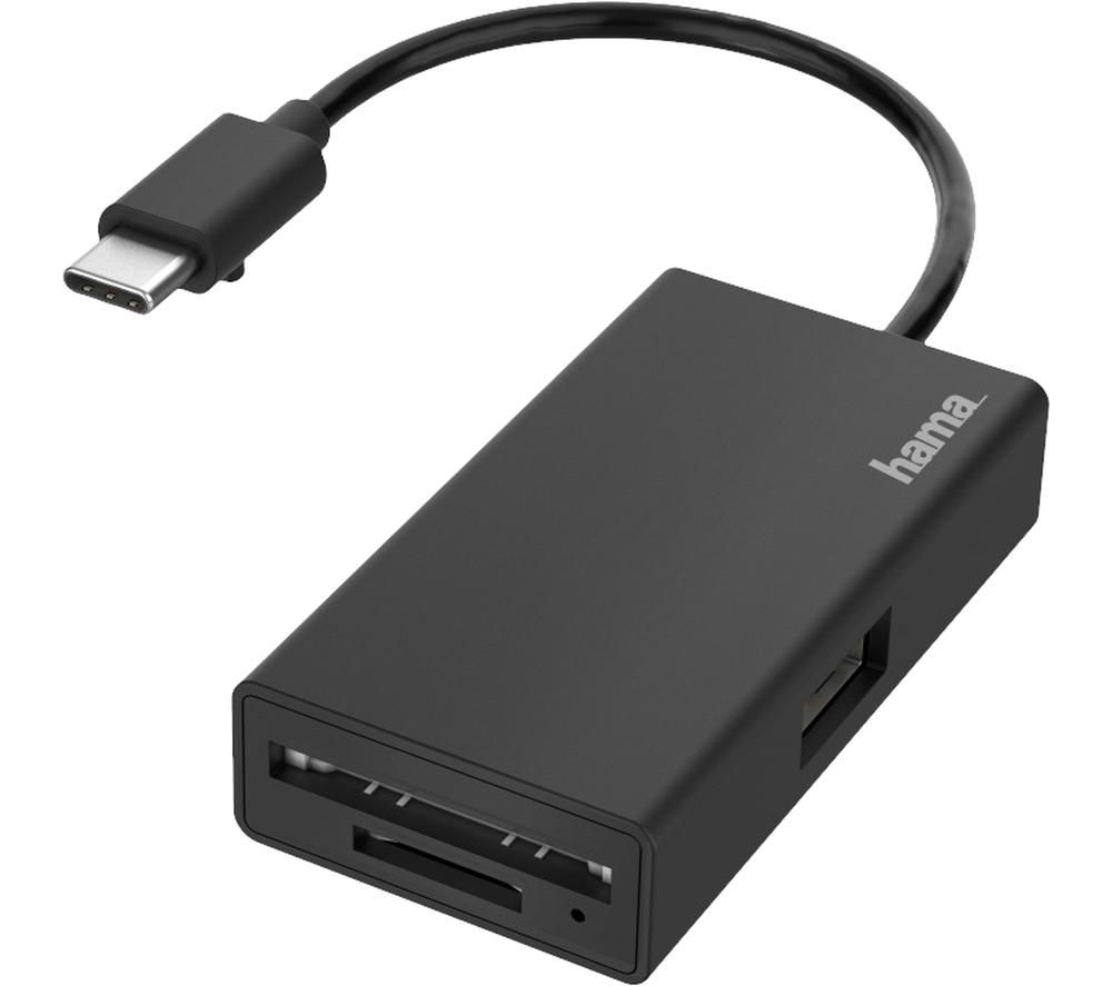 Buy HAMA 00200126 USB Type-C Memory Card Reader | Free Delivery | Currys