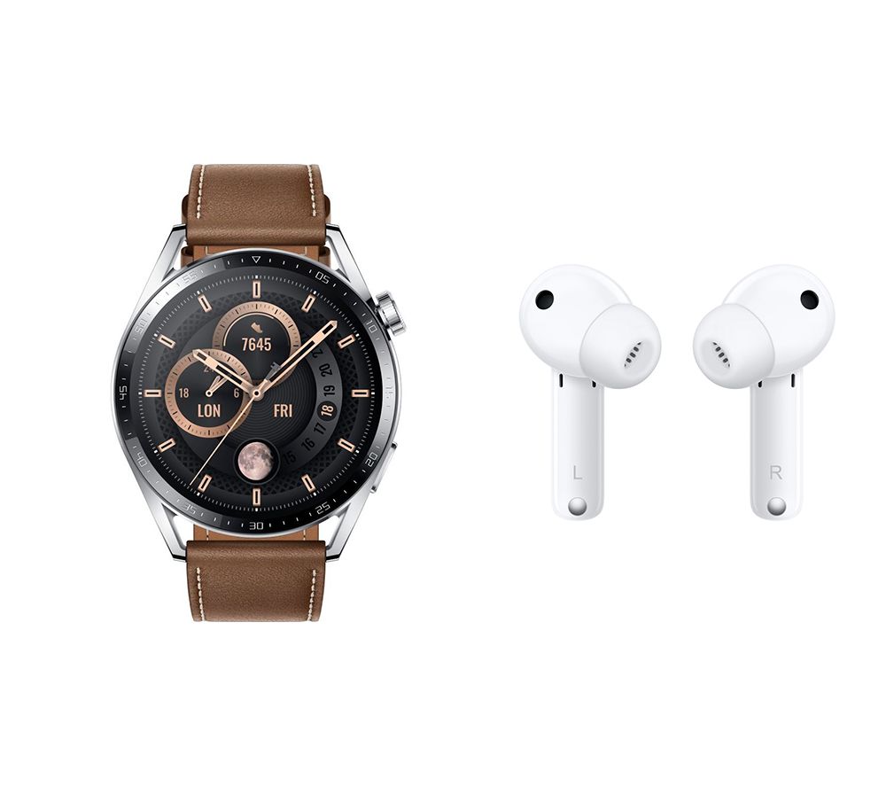 HUAWEI Watch GT 3 Classic & Freebuds 4i Wireless Earbuds Bundle review