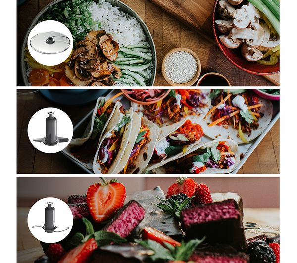 0W22010103 KENWOOD Multipro Go FDP22.130GY Food Processor Grey