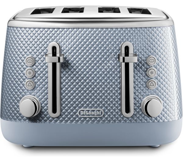 0230140102 DELONGHI Luminosa CTL4003GY 4 Slice Toaster Grey