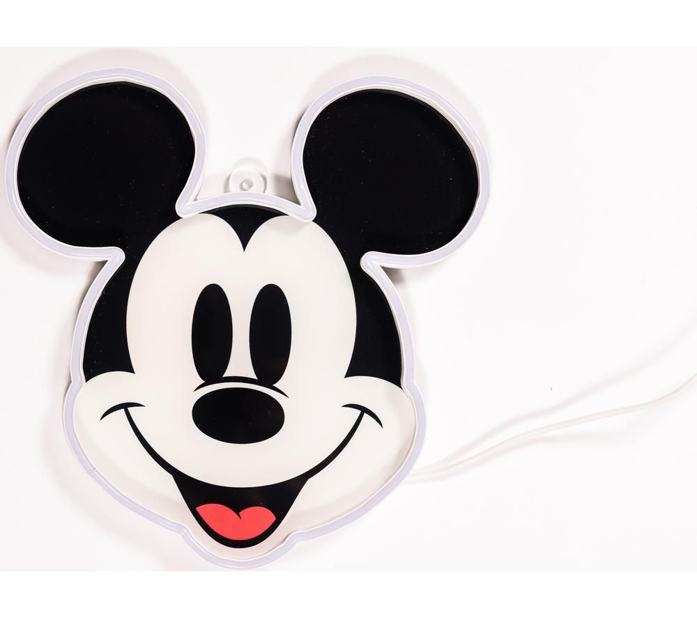 Disney Mickey Mouse Face LED Wall Lamp - Clear & White 