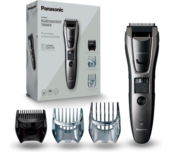 Photos - Hair Clipper Panasonic ER-GB80-H511 Wet & Dry Beard & Hair Trimmer - Black & Silver 