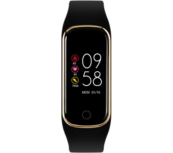 Image of REFLEX ACTIVE Series 8 Fitness Tracker - Black & Gold, Silicone Strap