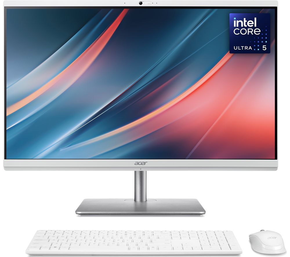 Aspire C27-195ES 27" All-in-One PC - Intel® Core™ Ultra 5, 1 TB SSD, White