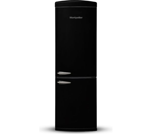 An image of MONTPELLIE Retro MAB190K 60/40 Fridge Freezer - Black