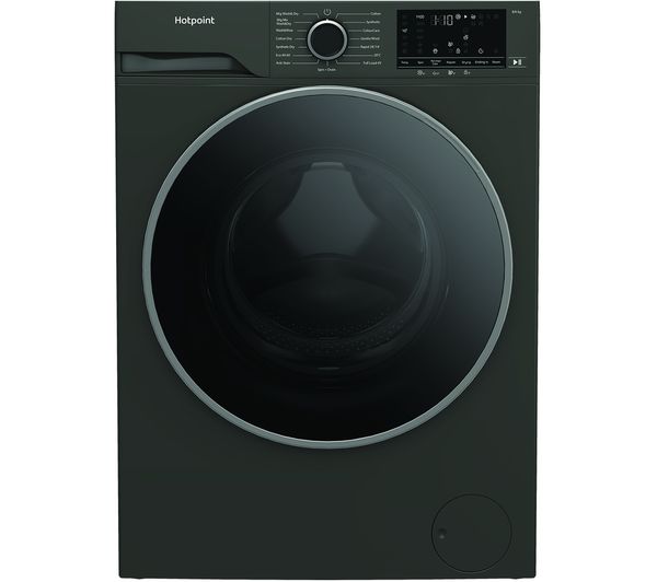 An image of HOTPOINT AntiStain HBD 8680G ANTI STAIN UK 8 kg Washer Dryer - Graphite