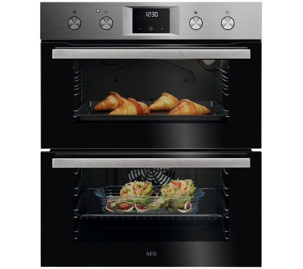 An image of AEG OU5NU20M Electric Built-under Double Oven - Stainless steel