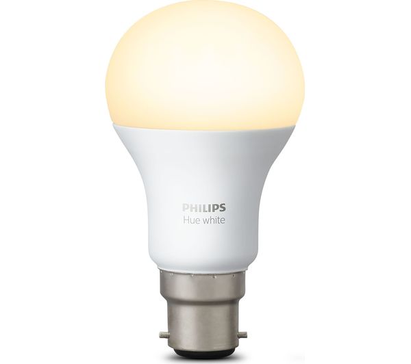 PHILIPS Hue White Wireless Bulb - B22, White