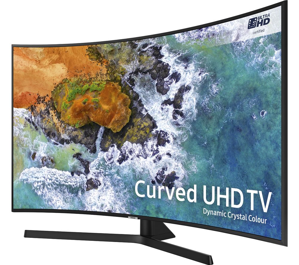 49"  SAMSUNG UE49NU7500 Smart 4K Ultra HD HDR Curved LED TV, Gold