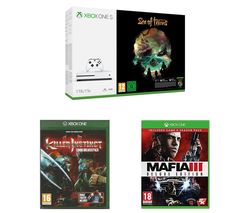 MICROSOFT Xbox One S, Sea of Thieves, Mafia III Deluxe Edition & Killer Instinct Combo Breaker Pack Bundle