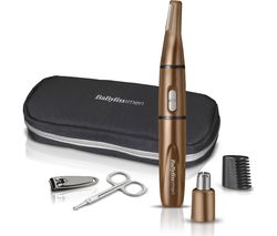 BABYLISS 7058DGU Personal Groomer Nose, Ears & Eyebrows Trimmer Gift Set - Copper