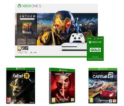 MICROSOFT Xbox One S, Anthem, Project Cars 2, Tekken 7, Fallout 76 & LIVE Gold 3 Month Subscription Bundle