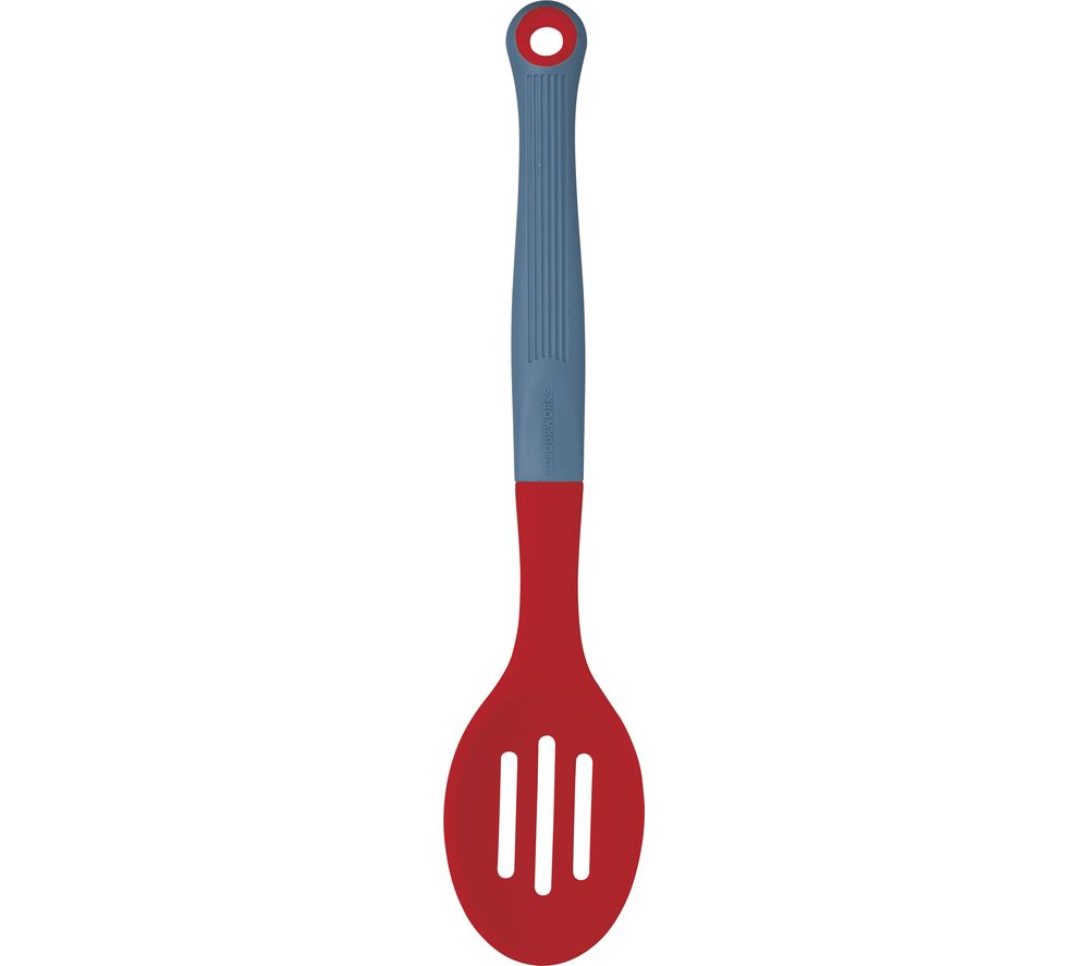 Slotted Spoon - Grey & Red, Grey
