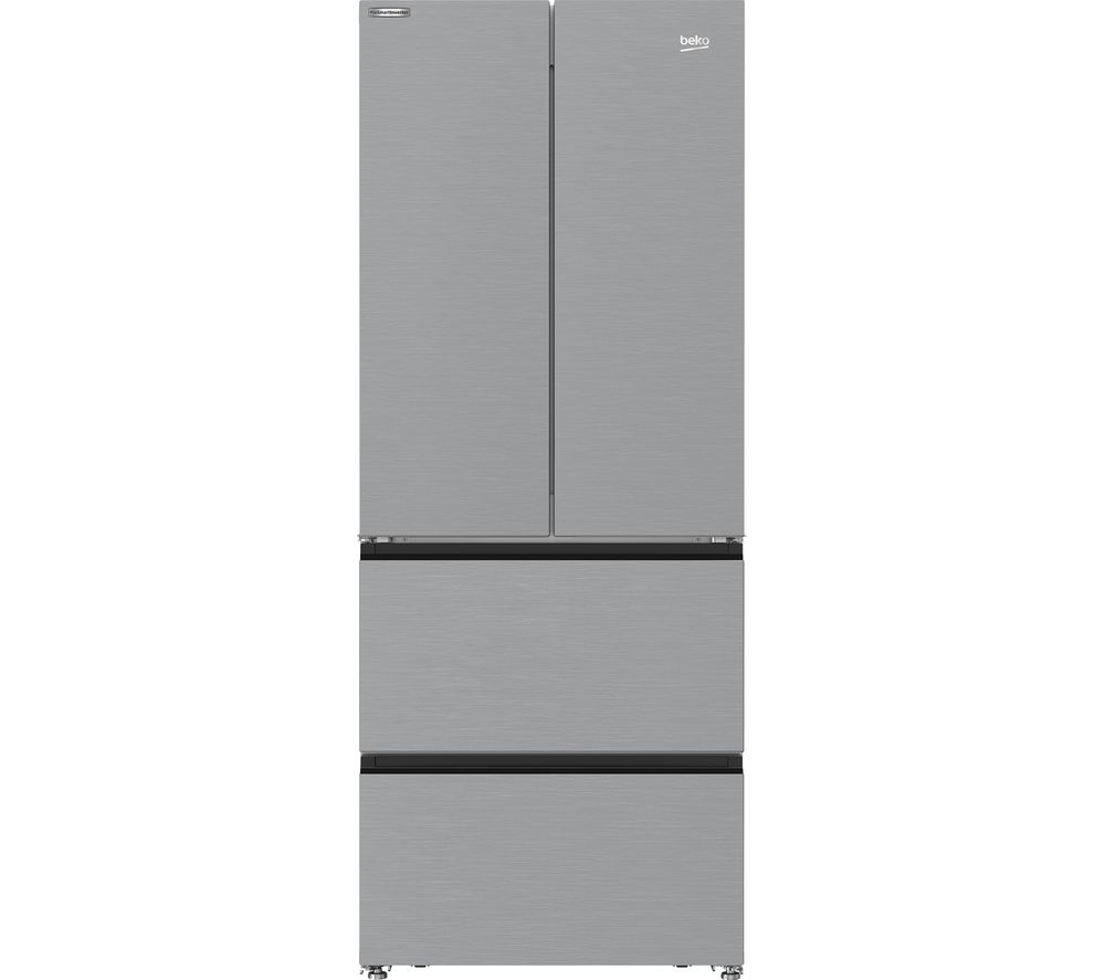 BEKO HarvestFresh GNE490IR3VPS Fridge Freezer - Stainless Steel Effect, Stainless Steel