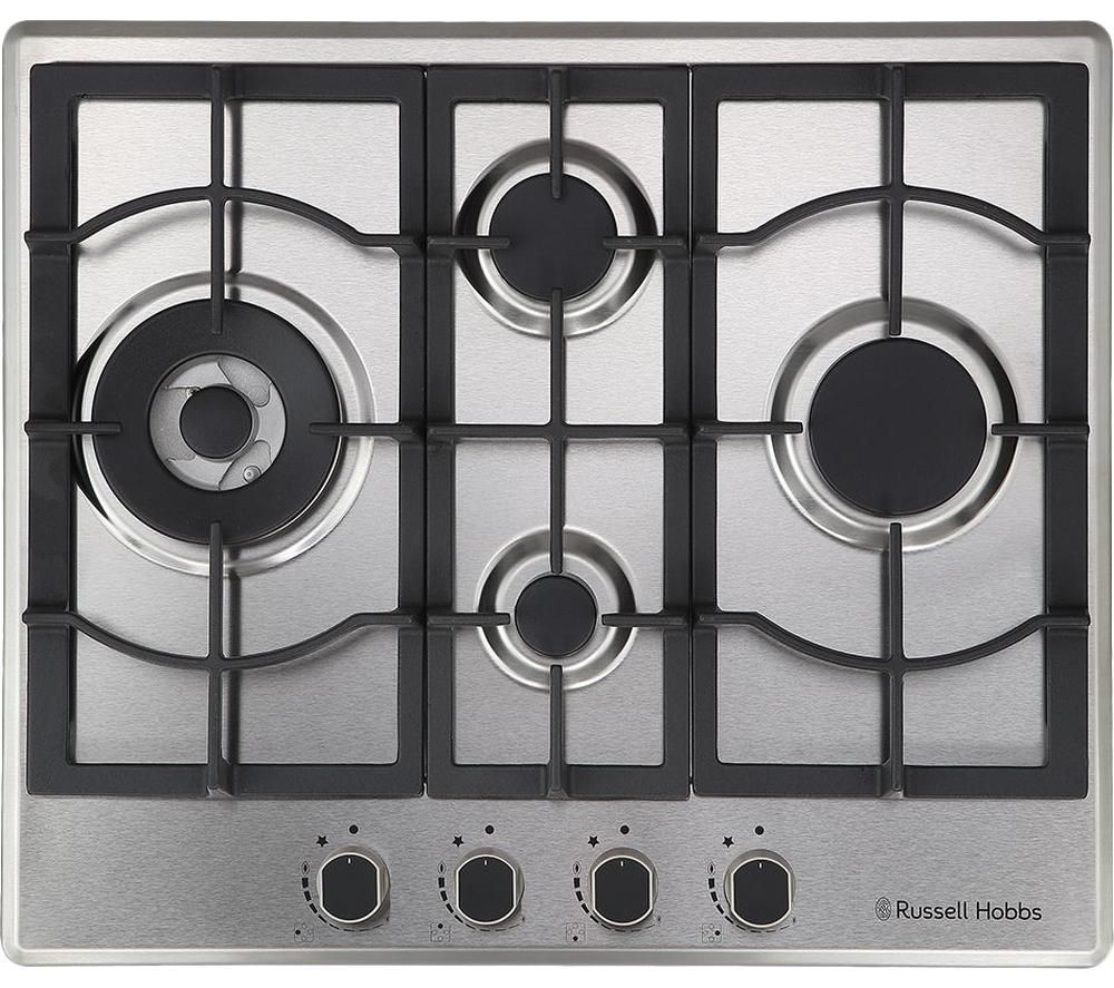 RUSSELL HOBBS RH60GH403SS Gas Hob - Stainless Steel