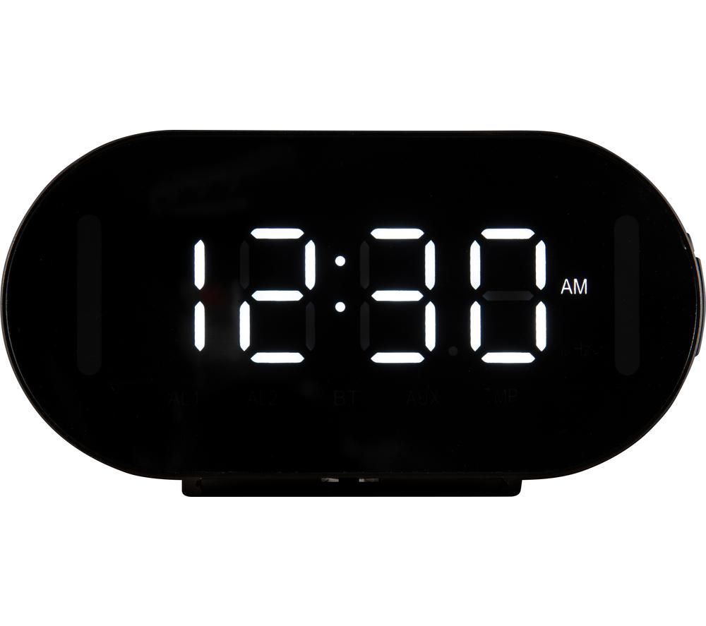 DAEWOO AVS1463 Portable FM Bluetooth Clock Radio - Black, Black DAEWOO AVS1463 Portable FM Bluetooth Clock Radio - Black, Black