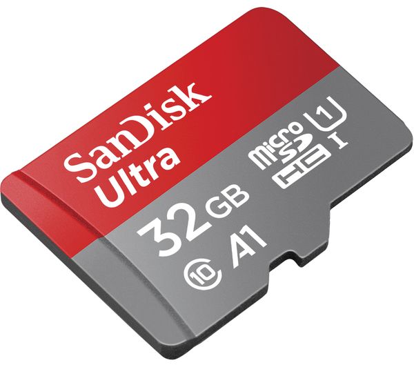 Image of SanDisk 32GB Ultra 120MB/Sec microSDHC Card plus SD Adapter