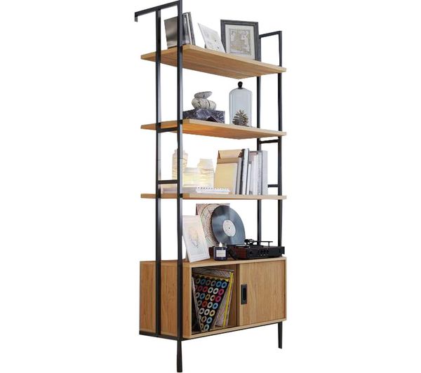 Teknik Hythe 5426436 Wall Mounted Bookcase Serene Walnut