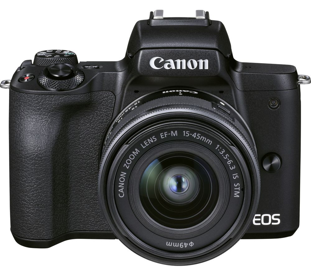 CANON EOS M50 Mark II Mirrorless Camera with EF-M 15-45 mm f/3.5-6.3 IS STM Lens - Black