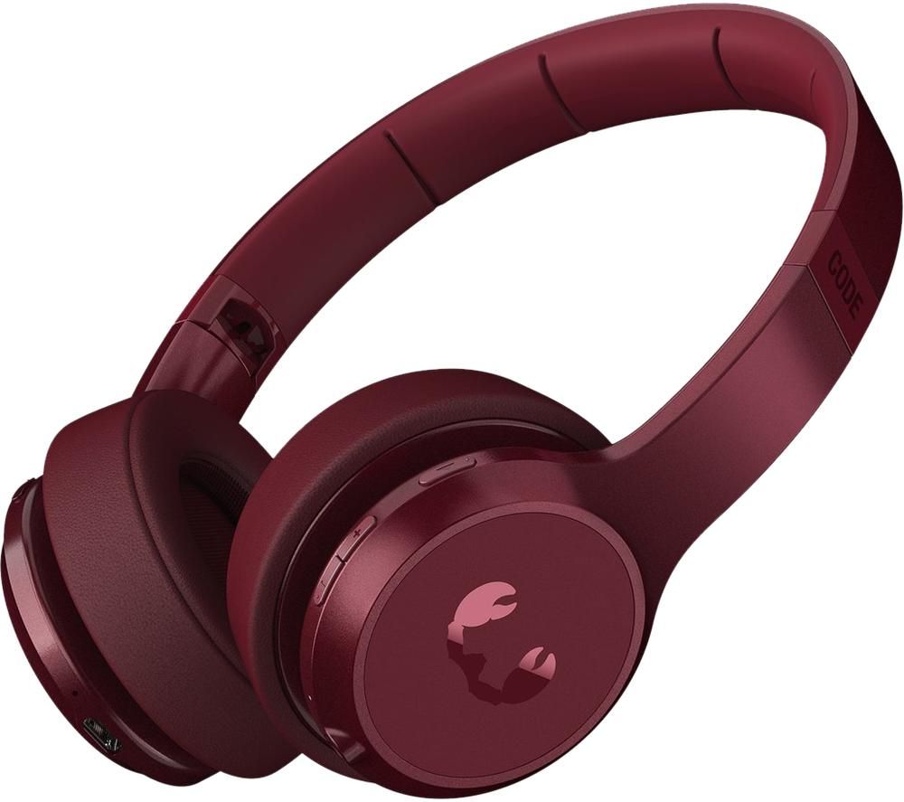 FRESH N REBEL Code ANC Wireless Bluetooth Noise-Cancelling Headphones - Ruby Red